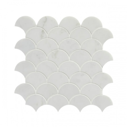 Ca Pietra Zen Marble Scallop Mosaic